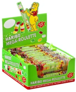 Haribo Mega Roulette Zuur Rol Snoep - 40 Stuks