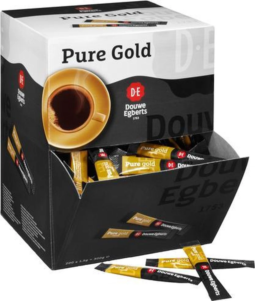 Douwe Egberts | Pure Gold Sticks | 200 Stuks - Afbeelding 2