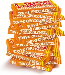 Tony's Chocolonely Chocolade Reep Melk Karamel Zeezout - 15 X 180 Gram