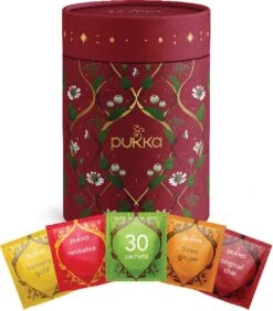 Pukka Thee Kerst Bewaardoos, Biologische Kruidenthee, Perfect Als Kerstcadeau - 30 Zakjes - 1 Stuk