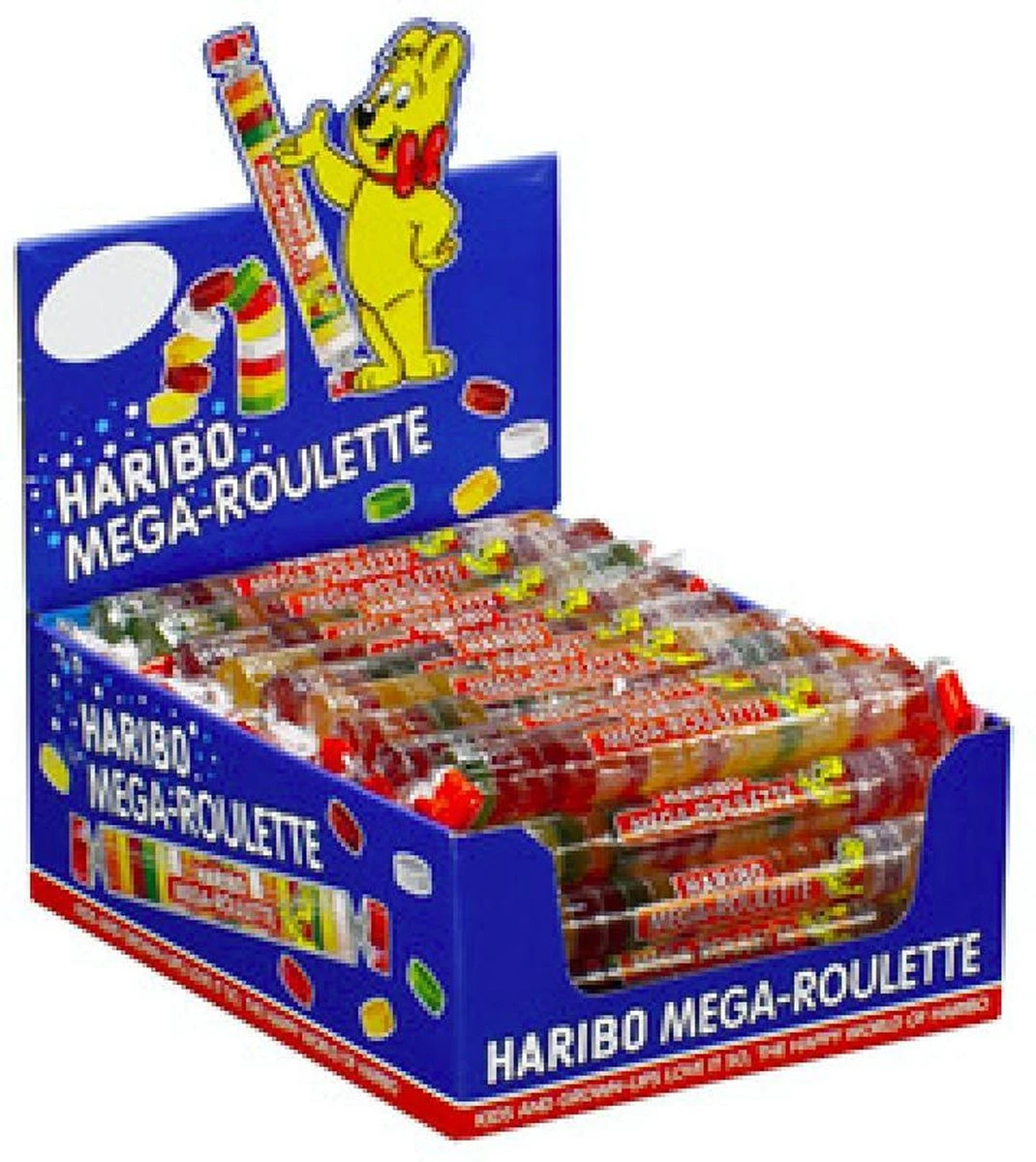 Haribo Mega Roulette Rol Snoepjes 40 X 45 Gram