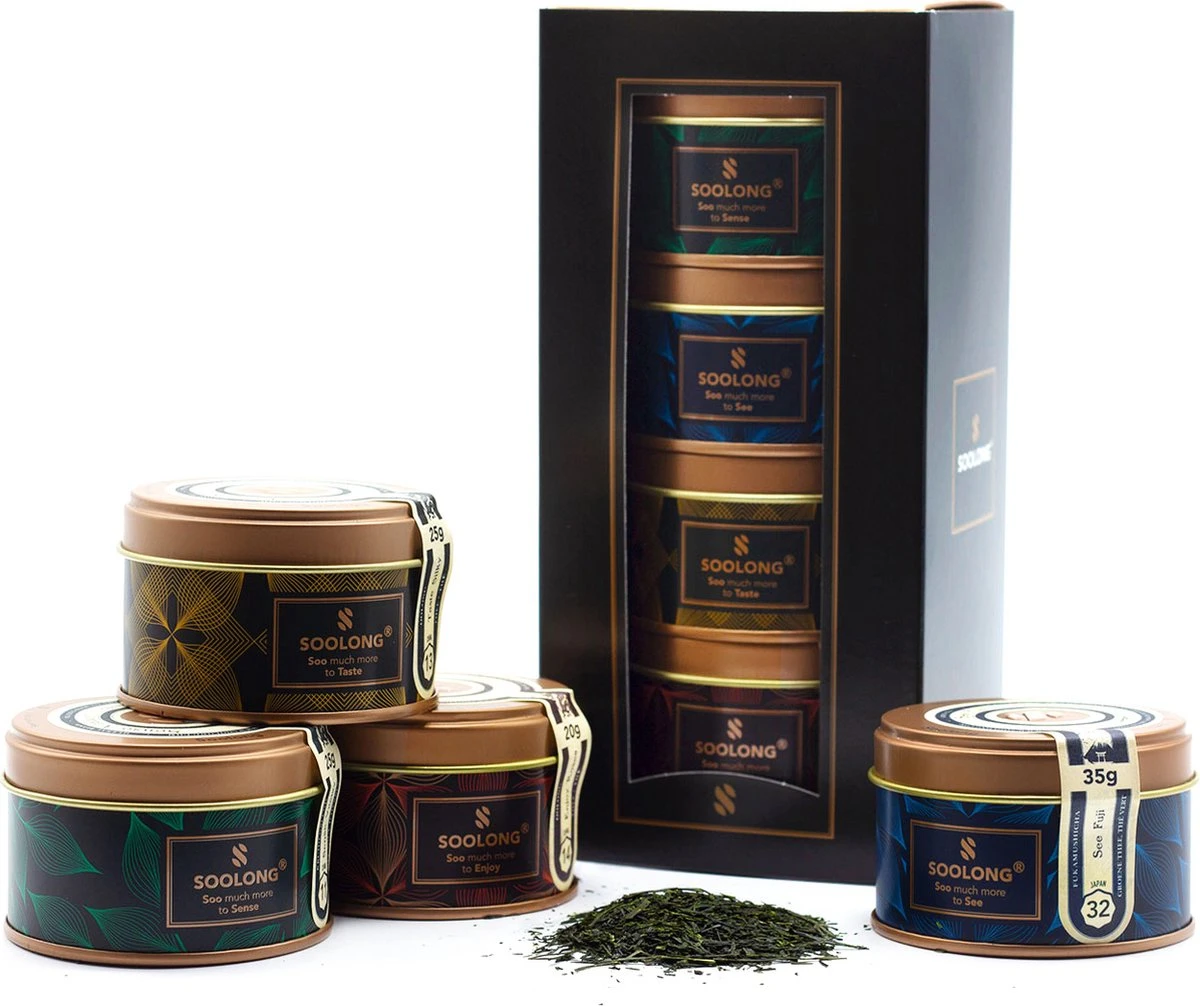 Soolong Japan Nr30 Cadeau Of Proefpakket Met 4 Luxe Japanse Theeen - Exclusieve Fukamushicha, Genmaicha Matcha Satsuki En Sencha - Als Relatiegeschenk, Proeverij Of Valentijnsdag - Assortiment 4stuks - Afbeelding 15