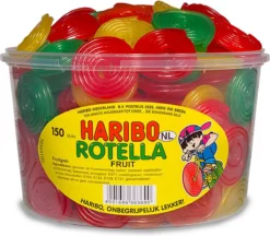 Haribo Fruit Rotella Snoep - 150 Stuks - 1200g