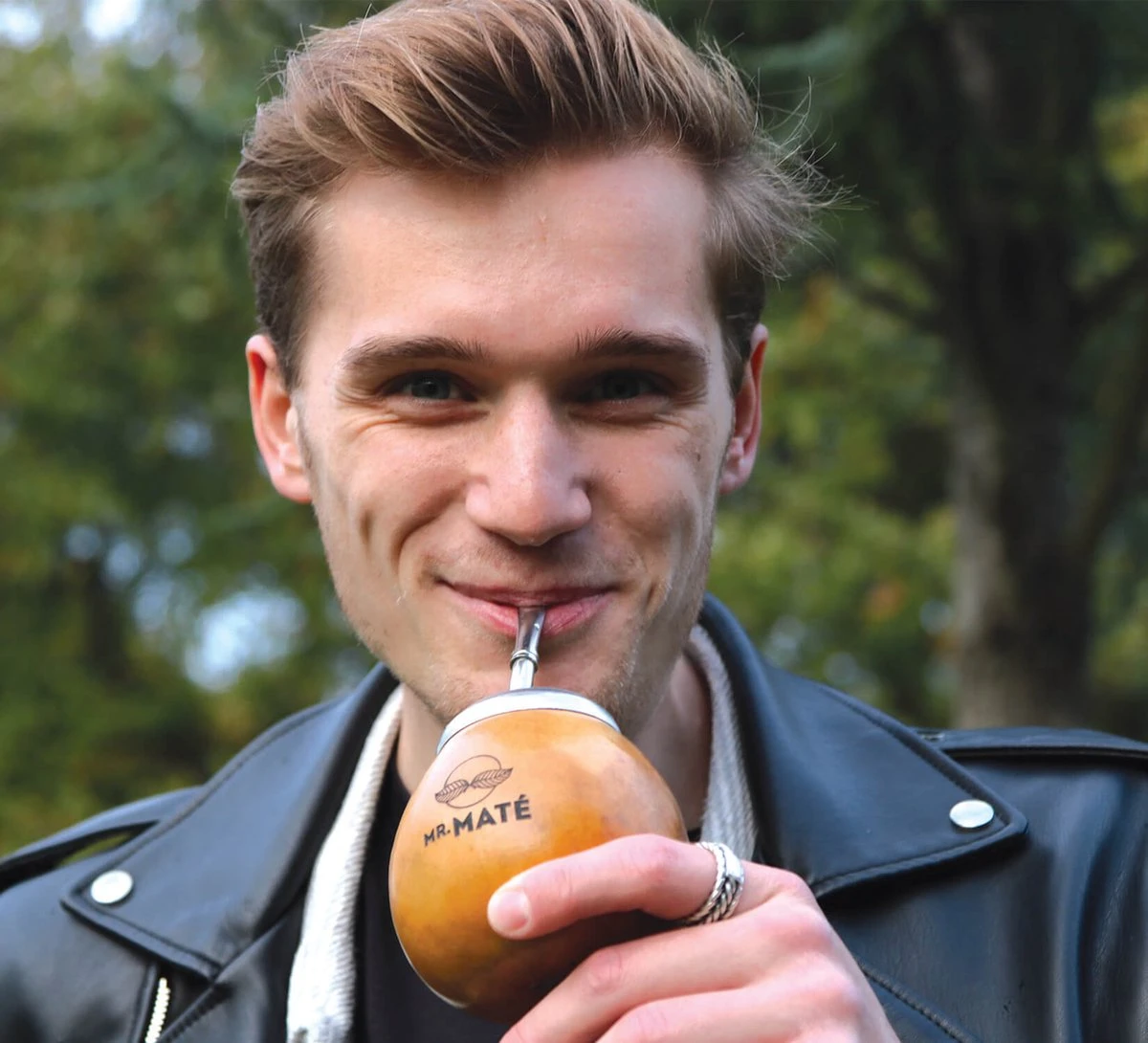 Yerba Mate Starterspakket Compleet - Traditionele Kalebas + Bombilla - Citroen Munt Yerba Mate 150g - Afbeelding 2