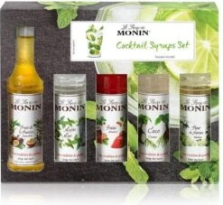 Monin Cocktail Siropen - Geschenkset Koffiesiropen - 5 X 50 Ml