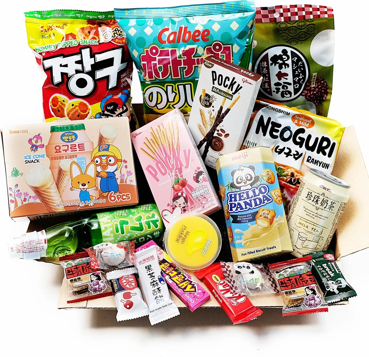 Snoep En Snack Verrassingspakket - Marshmallow Mochi - Japanse Kitkat Chocolade - Cadeaupakket - Asian Candy Snack Box- Moederdag Verjaardag Cadeau Gift (+25 Stuks)