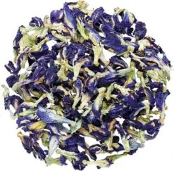 Merkloos Blauwe Vlindererwt Thee - Kittelbloem - Blue Butterfly Pea Flower Tea - Cafeïnevrije Kruidenthee - 60 Gram