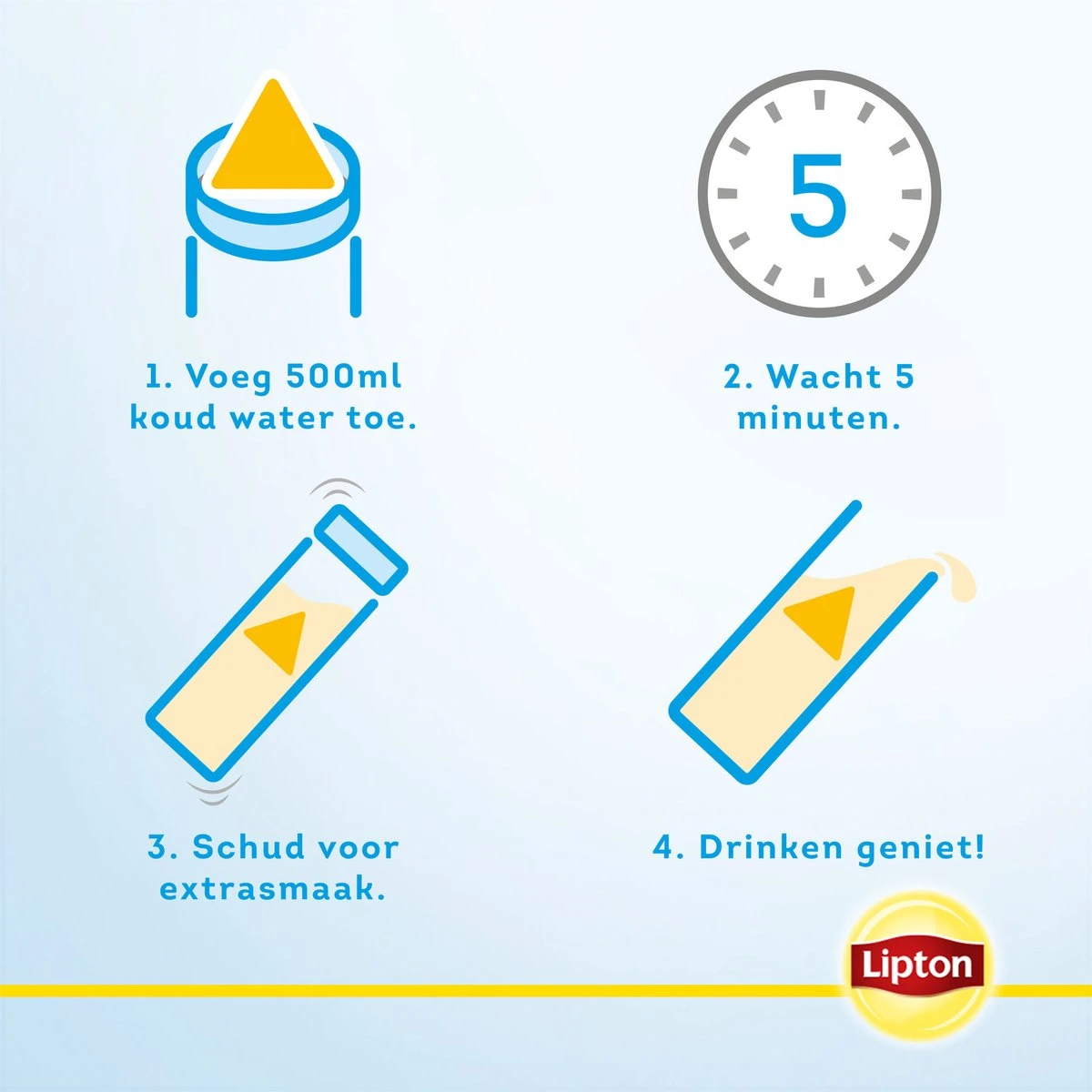 Lipton Cold Infuse Lemon & Camomile, Smaak Voor Koud Water Zonder Suiker En Calorieën - 6 X 10 Zakjes - NL-BIO-01 - Afbeelding 5