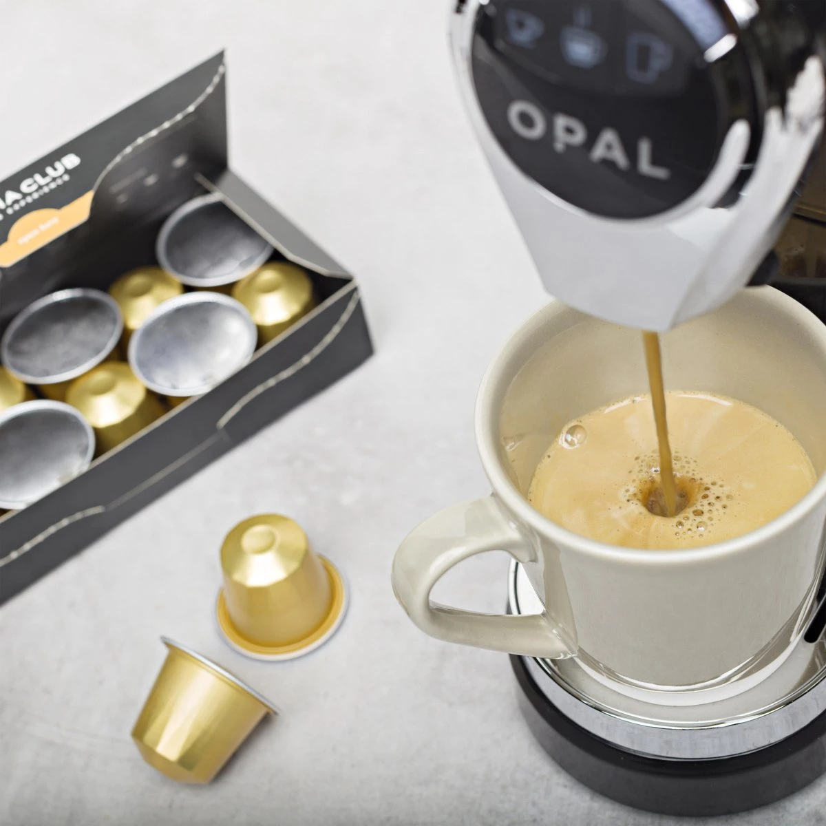 Aroma Club - Nespresso Compatible Capsules (120 St.) - No. 2 Smooth James - Intensiteit 3/5 - Espresso & Lungo - 100% Aluminium Koffiecups - Afbeelding 3