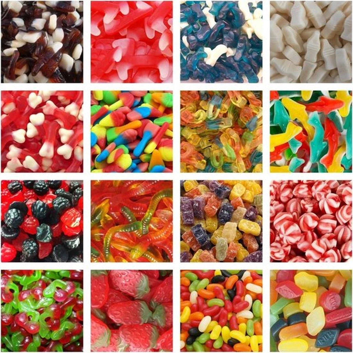 Merkloos Mijn Snoepgoed - Gemixte Snoepjes - 1 Kilo - Tiktok Trend - Zoet & Zuur - Hard En Zacht - Schepsnoep - Snoepgoed - Snoep - Cadeautje - Geschenk - Voor Hem - Voor Haar - Afbeelding 4