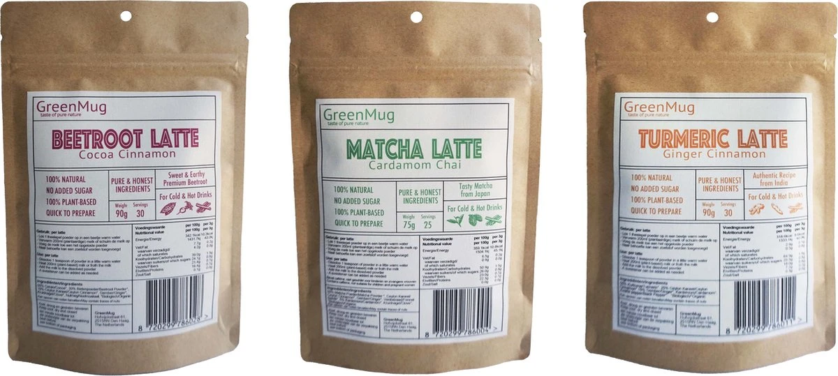 GreenMug- Matcha Cardamom Chai Latte- 75grams-Matcha Groene Thee Uit Japan-Matcha Poeder-ook Ideaal Voor Smoothies En Ijs Latte- Gezond Cadeau-koffie Of Thee Vervanger - Afbeelding 4