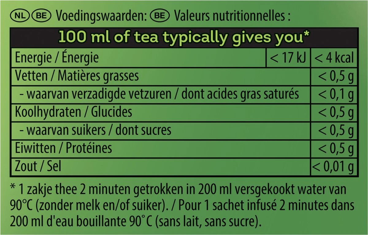 Lipton Jasmijn Groene Thee, Met Een Kruidige, Zachte Smaak En Lichte, Bloemige Afdronk - 4 X 20 Zakjes - PL-EKO-03 - Afbeelding 3