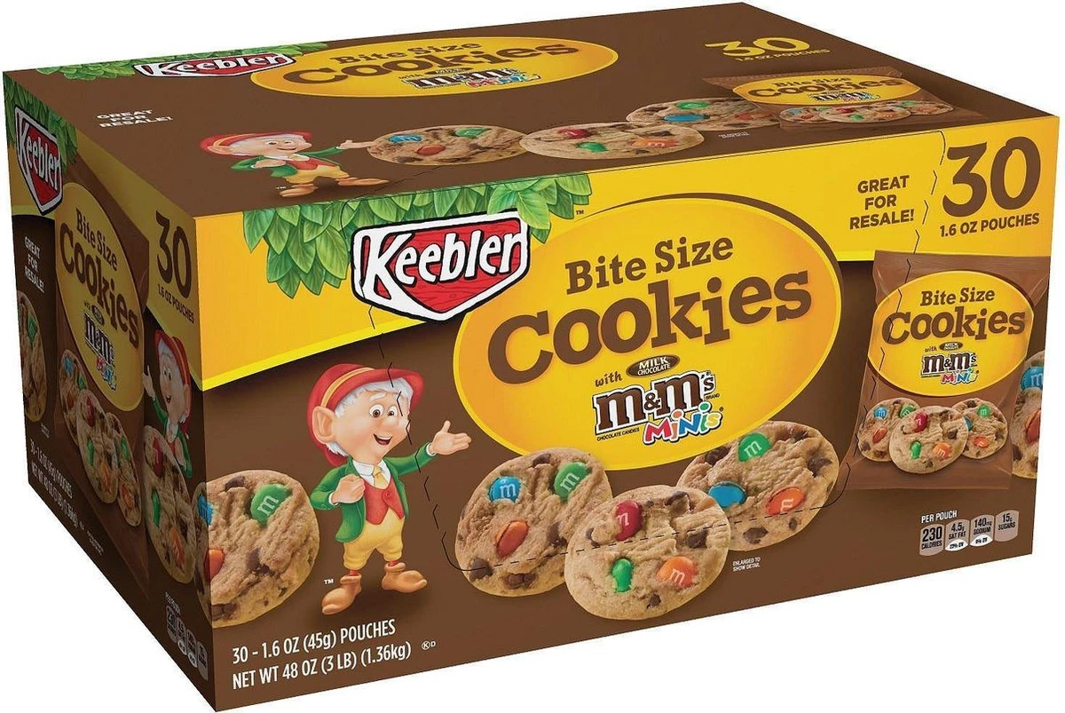 Keebler M&M Cookies 30 X 48 Gram - Afbeelding 2
