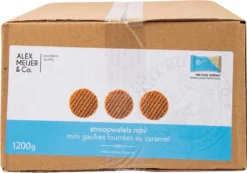 Stroopwafels Mini Verpakte Koekjes Alex Meijer Doos 150 Stuks Koffiekoekjes