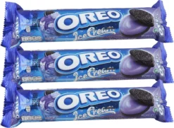 Oreo - Blue Berry Ice Cream - 3-Pack - 3 Stuks Van 133 Gram - Buitenlands Eten - Koek