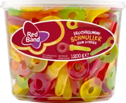 Red Band Winegum Sleutels 1 Pot à 100 Stuks - Zacht Snoep - Winegums Met Fruitsmaak - Speen - Foppie