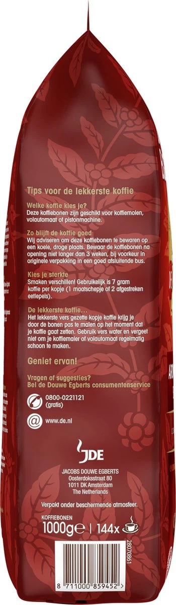 Douwe Egberts Aroma Rood Koffiebonen - 4 X 1000 Gram - Extra Grote Verpakking - Afbeelding 8