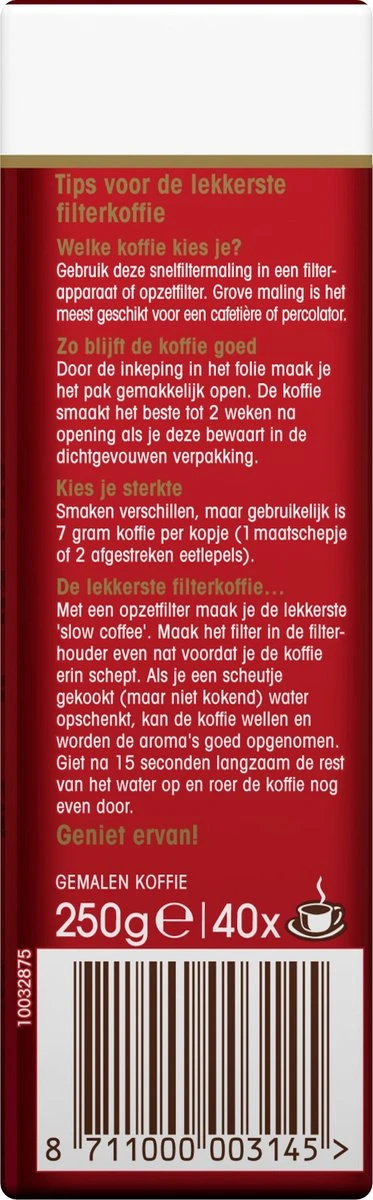 Douwe Egberts Aroma Rood Filterkoffie - 24 X 250 Gram - Afbeelding 3