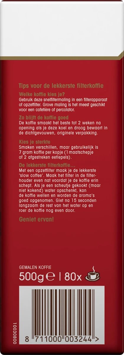 Douwe Egberts Aroma Rood Filterkoffie - 6 X 500 Gram - Afbeelding 3
