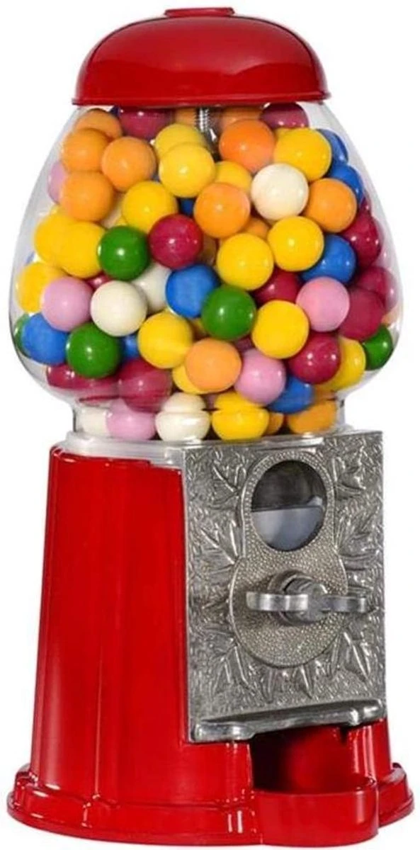 Metalen Kauwgomballen Automaat - 23 Cm