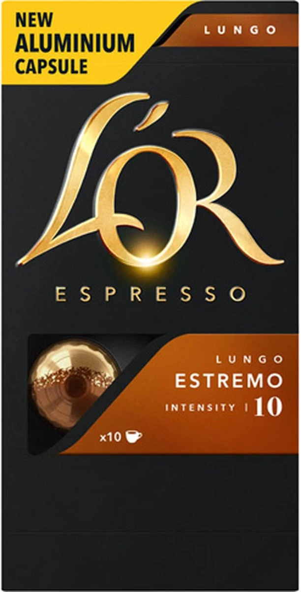 L'OR Lungo Estremo Koffiecups - Intensiteit 10/12 - 10 X 10 Capsules - Afbeelding 11