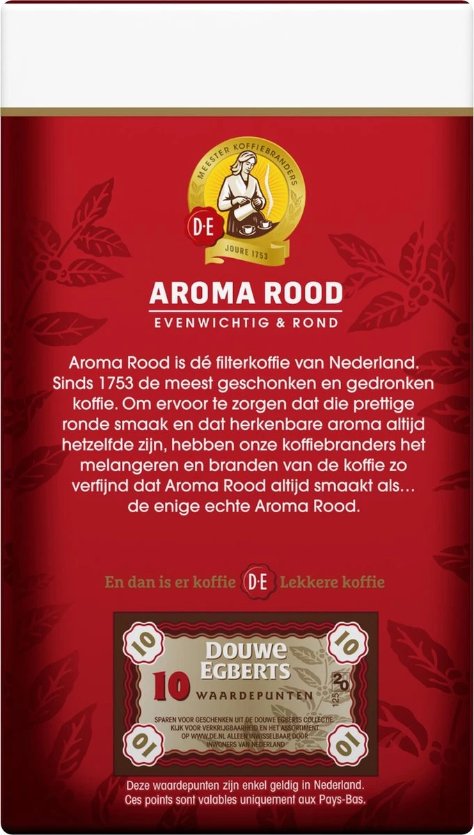 Douwe Egberts Aroma Rood Filterkoffie - 24 X 250 Gram - Afbeelding 2
