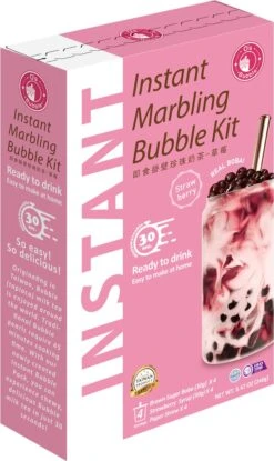 Maak Je Eigen Bubble Tea - Strawberry Flavor - Tapioca Parels Voor Bubble Tea - Tapioca Pearls - Boba Tapioca Ballen - Bubble Tea Parels - Japans Snoep