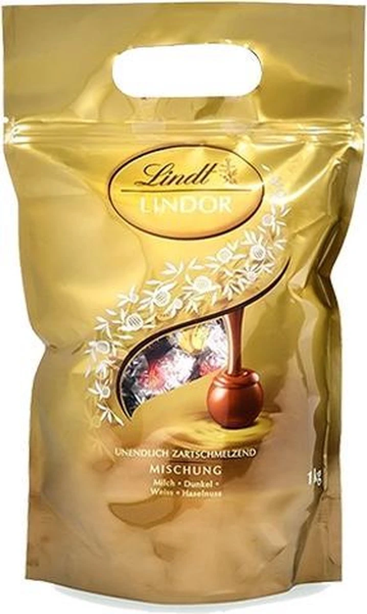 Lindt Lindor Chocoladebollen - Mix 1kg / 80stuks - In Geschenkverpakking - Afbeelding 2
