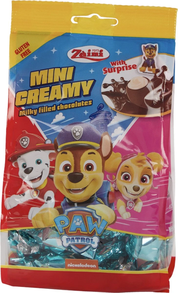 Merkloos Paw Patrol Chocolade Creamy Paaseieren - Pasen - Glutenvrij - 122 Gram
