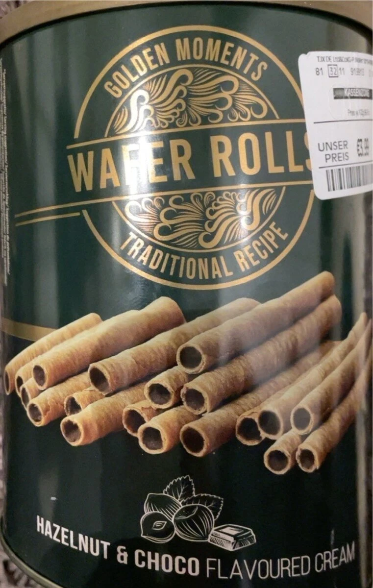 Wafer Rolls Gevuld Met Hazelnoot & Chocolade Creme - Afbeelding 6