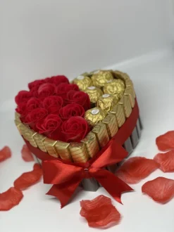 Merkloos Chocolade Hart - Giftpack - Geschenk Moederdag - Cadeau Valentijnsdag - Speciaal En Handgemaakt - Valentijn Cadeau Voor Haar