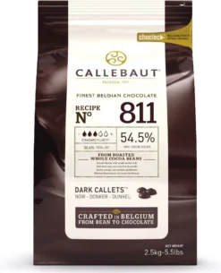 Callebaut Chocolade Callets -Puur- 2,5 Kg (54,5%)