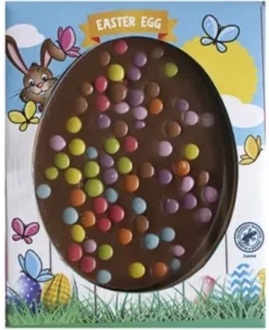 Merkloos Mar's Art - Chocolade - Paasei Met Mini Smarties -Paasdecoratie - Paasei - Paaseitjes - Pasen - Chocolade Paasei - Chocolade Ei