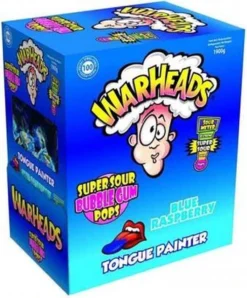 Warhead Lolly's Blue Raspberry - 100 Stuks
